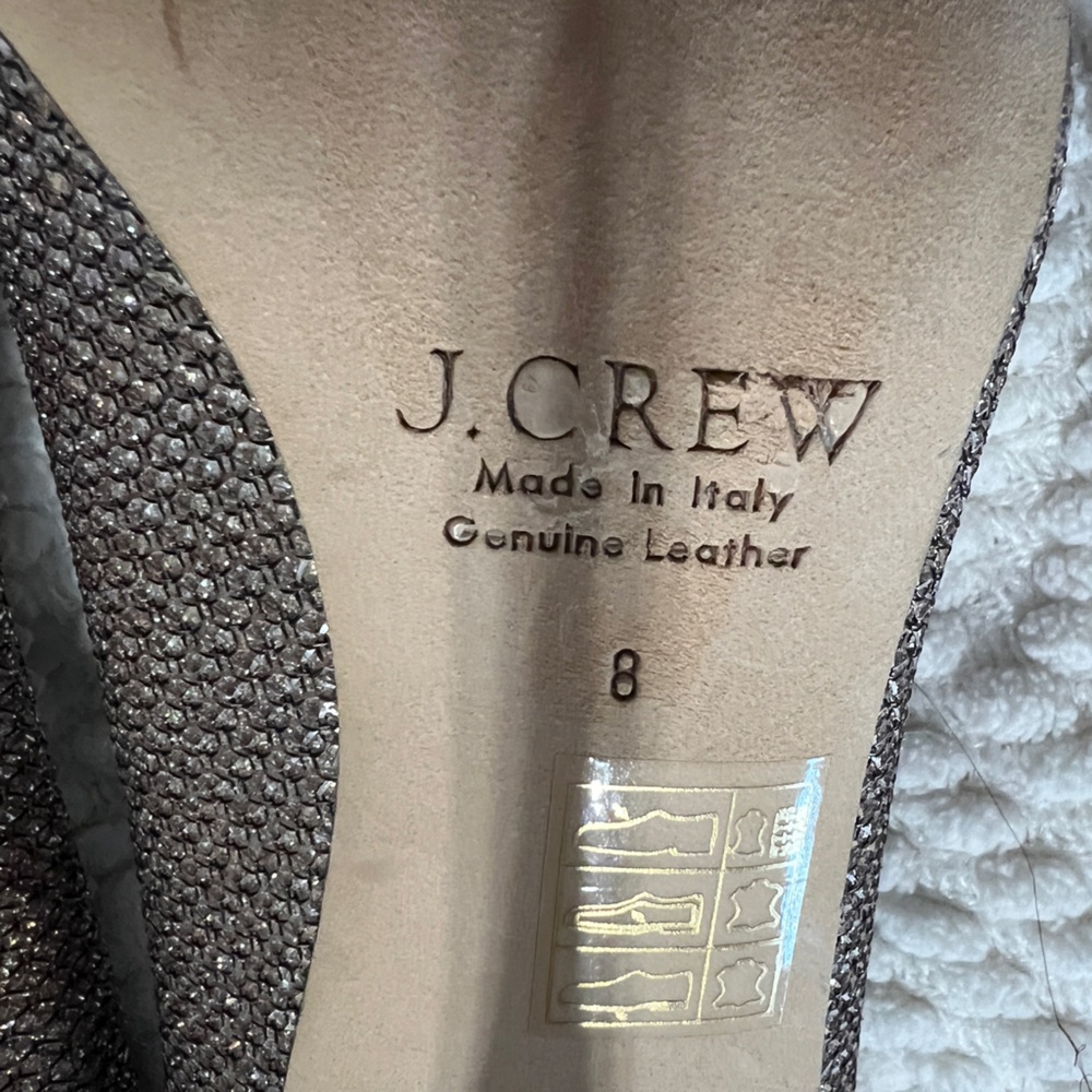J. Crew Glitter Pointed-Toe Stiletto Pumps in Rose - Picture 3 of 4